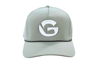 Buy gray GCB Embroidered Rope Hat