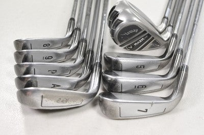 Callaway RAZR XF Combo 3H, 4H, 5-PW,AW,SW Iron Set Stiff Flex RH Steel #219316