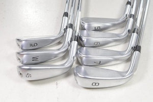 Ping G430 5-W,45* Iron Set Stiff Flex Green Dot Right AWT 2.0 Steel +2" # 220926