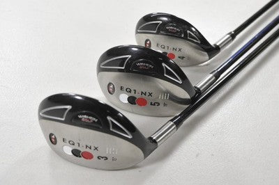 LEFT HAND Wishon EQ1 NX 3 and 5 Fairway Woods, 4 Hybrid Set Regular/Stiff 215651