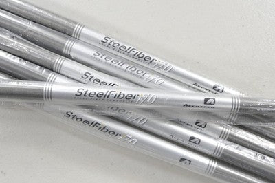 Aerotech SteelFiber 70g Stiff Flex 6pc Iron Shaft Set Parallel Tip .370