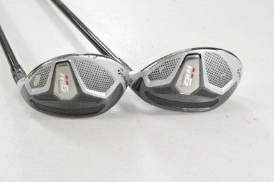 TaylorMade M6 Rescue 3 and 4 Hybrid Set Stiff Flex Atmos Red 7 Graphite # 220946