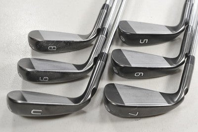 Ping G710 5-9,UW Iron Set Regular Flex Black Dot AWT 2.0 Right Steel #218799