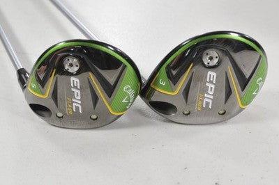 Callaway Epic Flash 3 and 5 Fairway Wood Set Regular Flex RH Graphite # 219269
