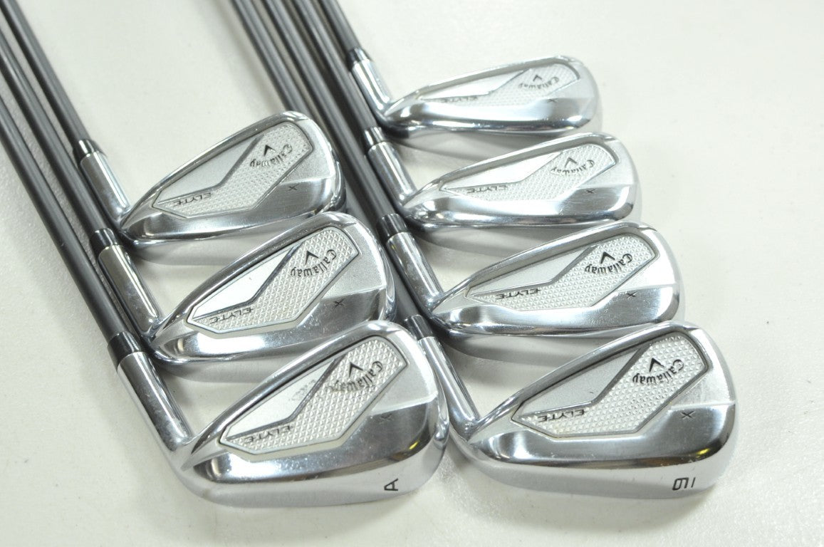 Callaway Elyte X 6-PW,AW,GW Iron Set Senior Flex Right Vanquish Graphite #207714