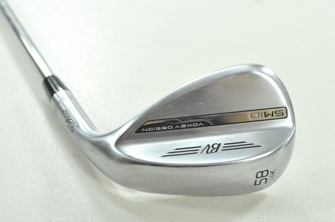 Titleist Vokey SM10 Tour Chrome 58*-14K Wedge Right BV Wedge Flex Steel # 205663