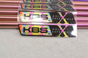 KBS PVD Rainbow C - Taper Lite 105g Regular 5 - P,W Iron Shaft Set .355 Steel 177726 - Golf Club Brokers