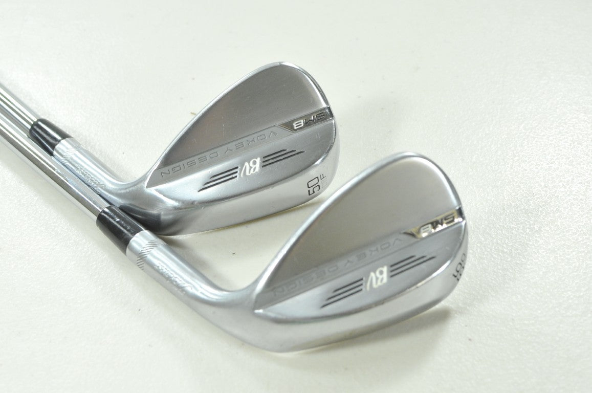 Titleist Vokey SM8 Tour Chrome 50*, 56* Wedge Set RH BV Wedge Flex Steel #212878