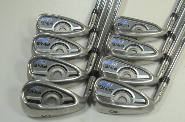 LEFT HANDED Ping G Series 5-W, UW, SW Iron Set Regular Flex CFS Steel #183960