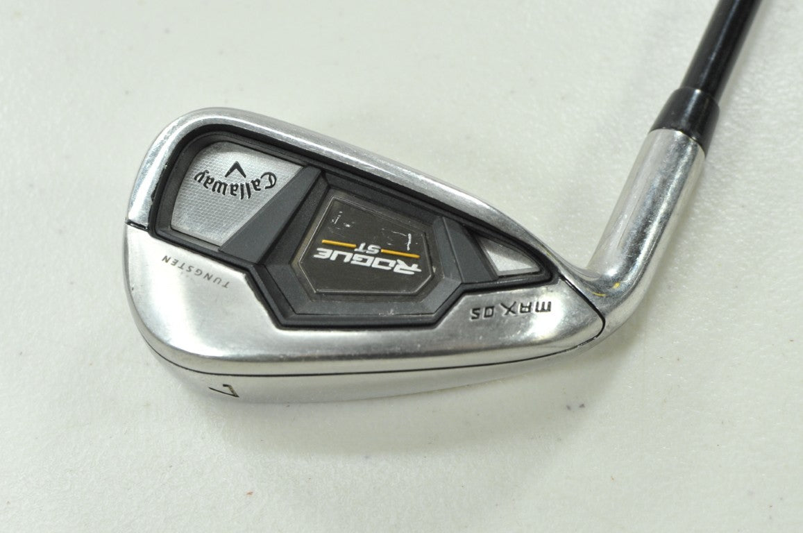 LEFT HANDED Callaway Rogue ST Max OS Single 7 Iron Regular Flex Graphite #204878
