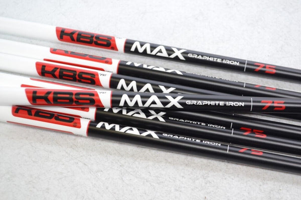 KBS MAX Graphite Iron Shaft Set 75g Regular Plus 4 - W .370 # 167780 - Golf Club Brokers