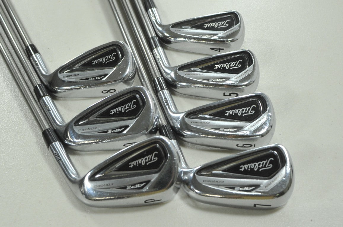 Titleist 716 AP2 4-PW Iron Set Stiff Flex Right Aerotech SteelFiber 95 # 211958