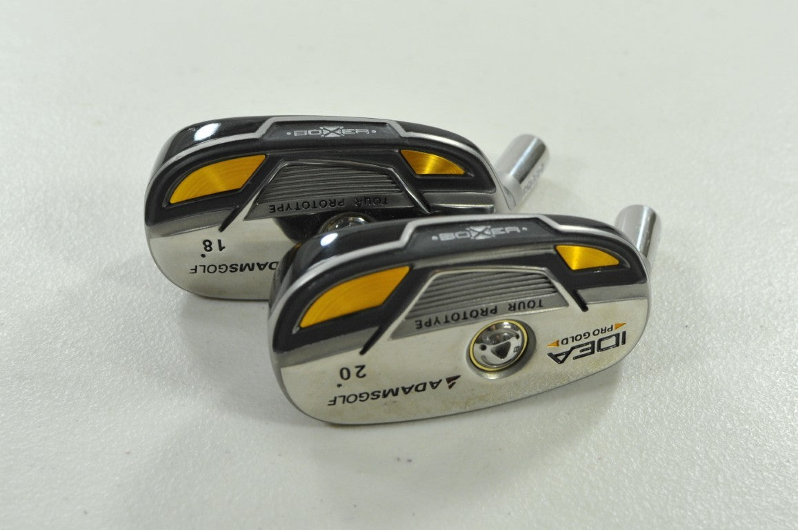 LEFT HANDED Adams Idea Pro Gold 18* and 20* Hybrid Set HEADS ONLY  #202166