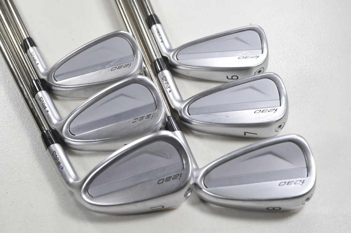 Ping i230 6-W,UW Iron Set Senior Flex Blue Dot Right Recoil F2 Graphite # 215986