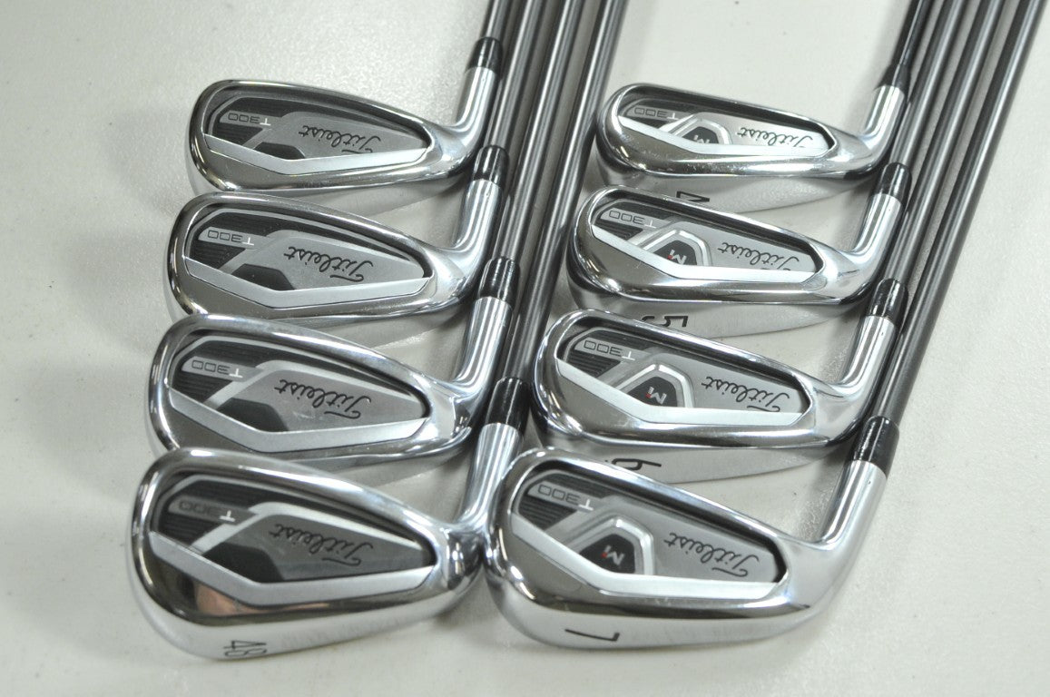 LEFT HANDED Titleist T300 2021 4-PW,48* Iron Set Regular Flex Graphite  # 212610