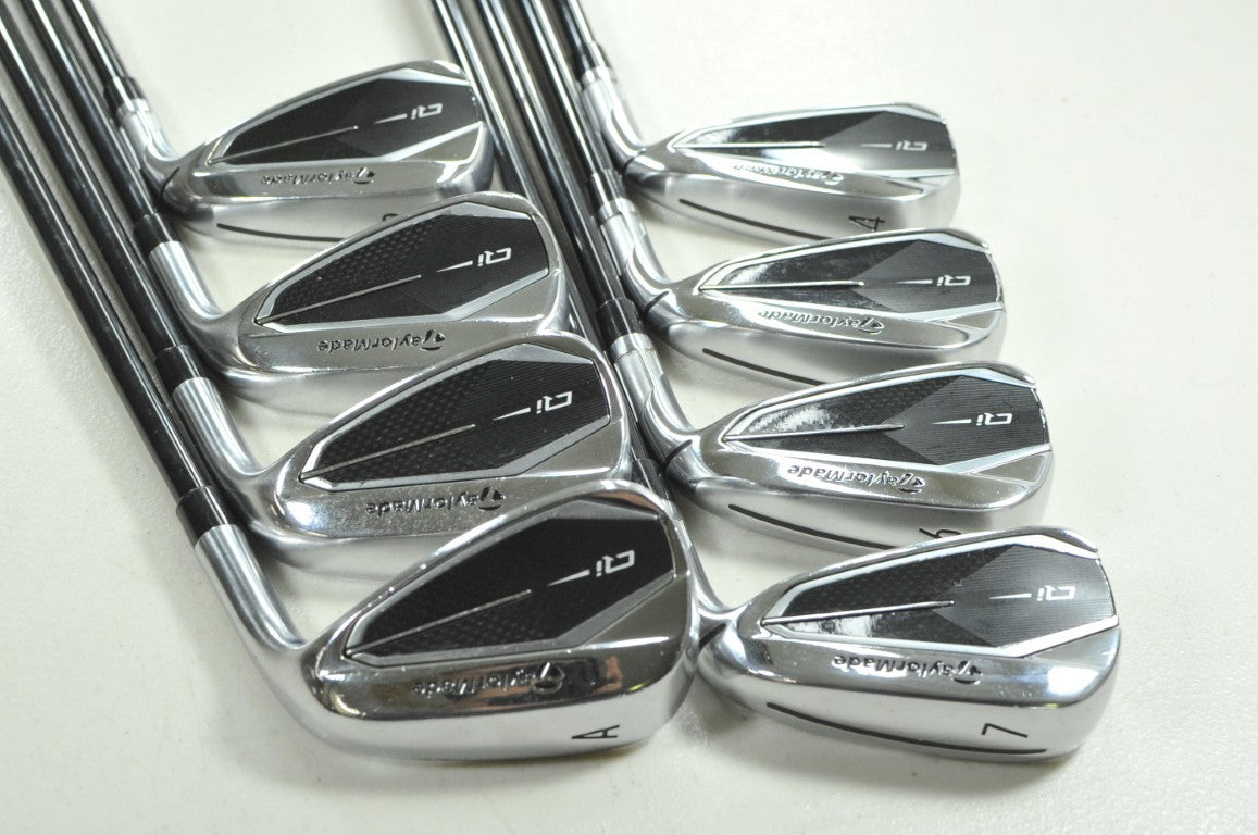 TaylorMade Qi 4-PW,AW Iron Set Stiff Flex Right Ventus TR 7 Graphite # 207423