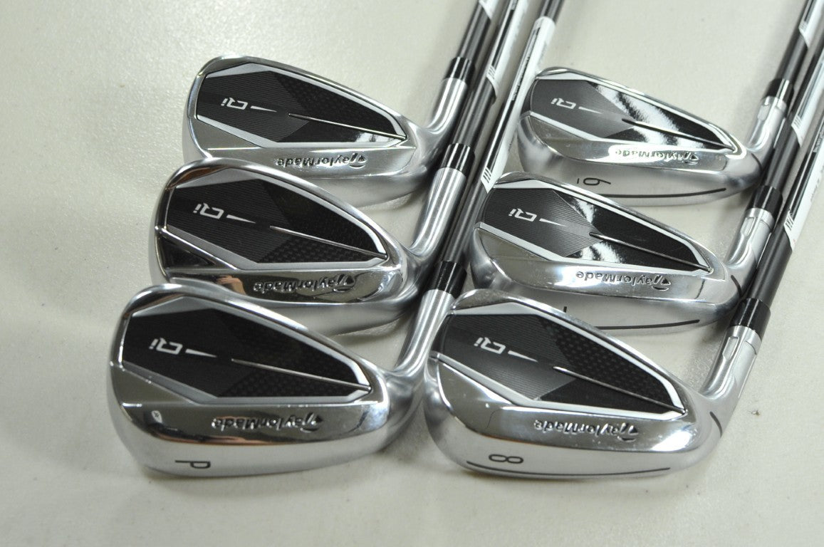 LEFT HANDED TaylorMade Qi 6-PW,SW Iron Set Senior Flex KBS MAX Graphite # 206934