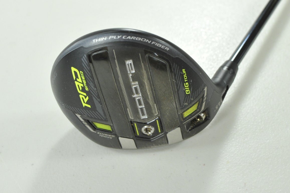 LEFT HANDED Cobra Radspeed Big Tour 3-14.5* Fairway Wood X-Stiff Flex # 187884