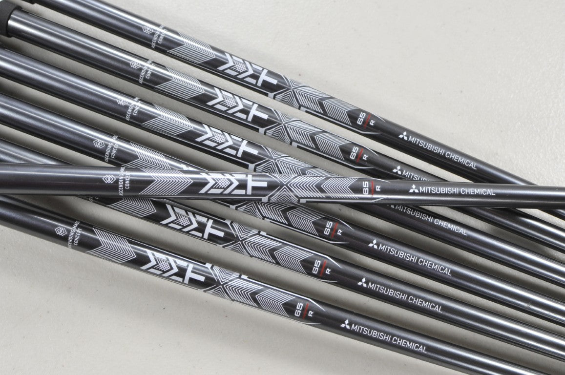 Mitsubishi MMT 65g Regular Flex 7pc Iron Shaft Set .355 Graphite # 216190