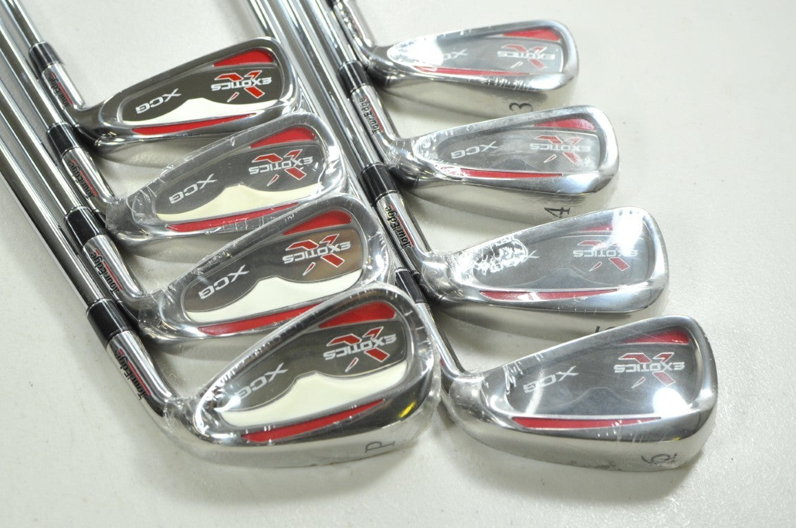 Tour Edge Exotics XCG 3-PW Iron Set Stiff Flex Right DG S300 Steel # 204815