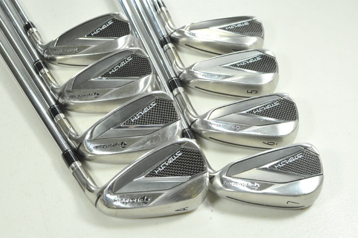 TaylorMade Stealth 4-PW,AW Iron Set Regular Flex Right KBS MAX MT Steel # 206215