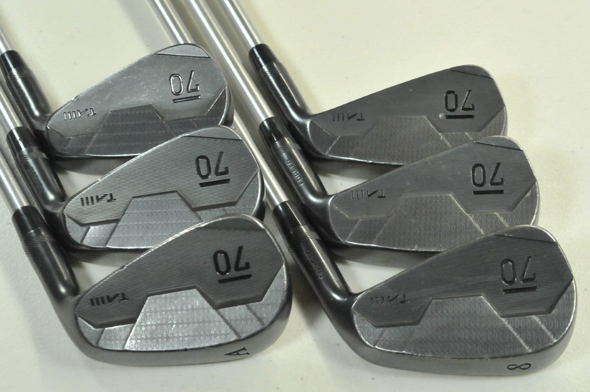Sub 70 TAIII Forged Black 6-PW,AW Iron Set Regular Flex Right KBS Steel # 170666