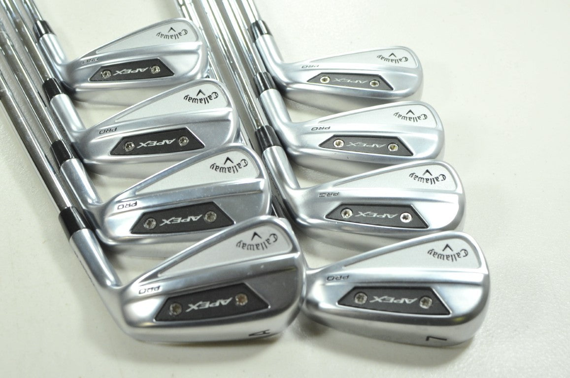 Callaway Apex Pro 24 4-PW,AW Iron Set Stiff Flex Right KBS Tour-V Steel # 207141