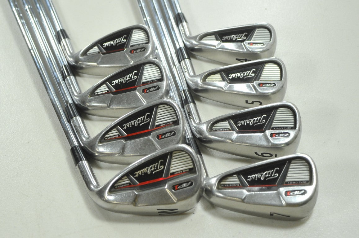 Titleist 710 AP1 4-PW,W Iron Set Stiff Flex Right NS Pro 105T Steel  # 210145