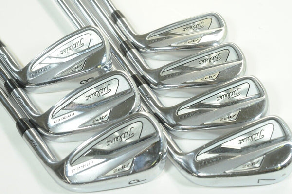 Titleist 718 AP2 4-PW Iron Set Right Stiff Flex AMT Tour White Steel # 185155