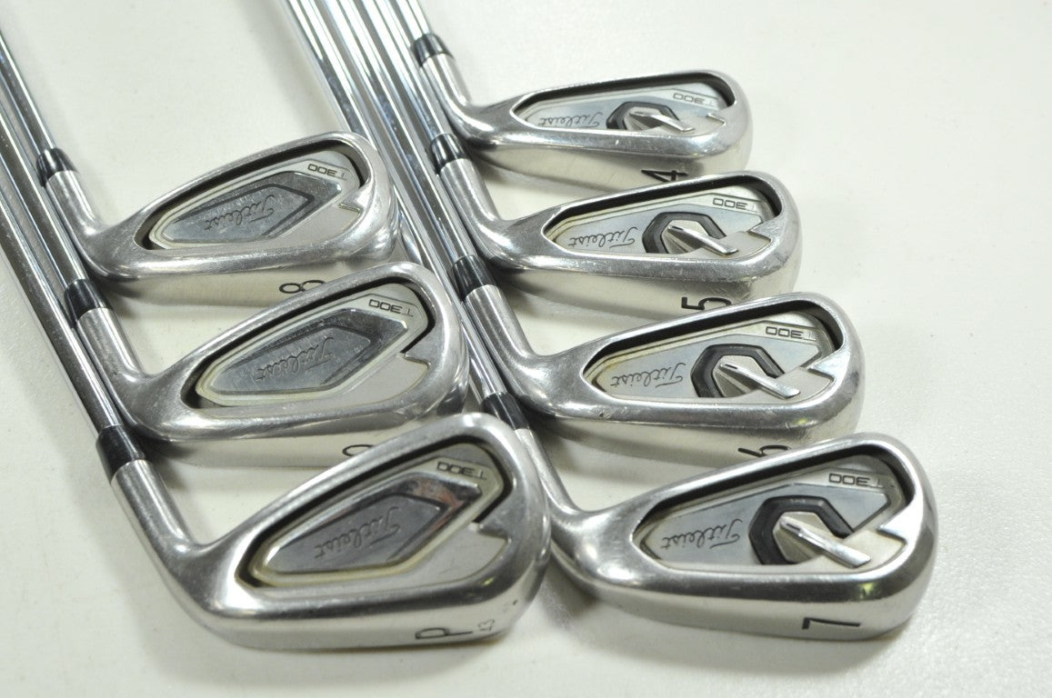 Titleist T300 2019 4-PW Iron Set Stiff Flex RH Project X Rifle 6.0 Steel #207140