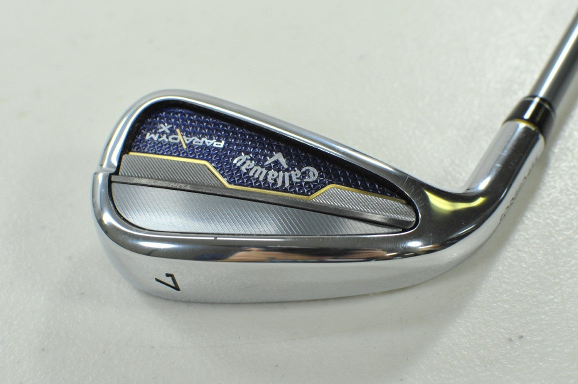 LEFT HANDED Callaway Paradym X Single 7 Iron Regular Flex 65g Graphite #202085