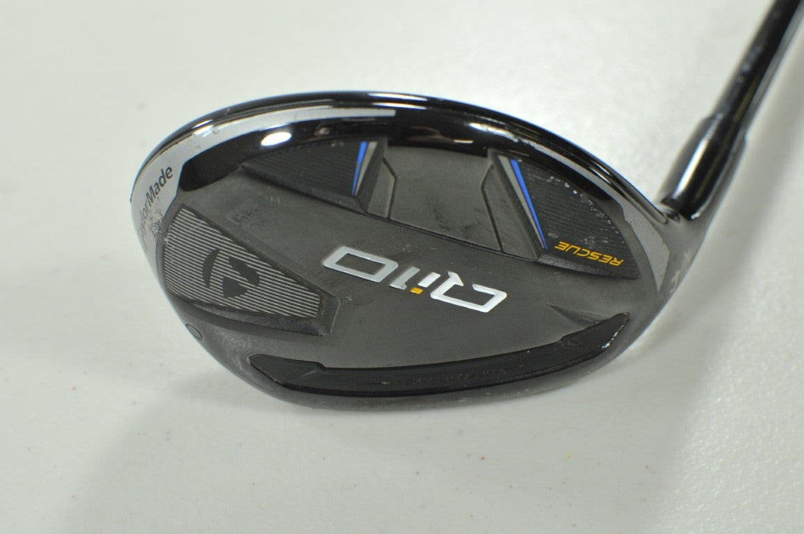 LEFT HANDED TaylorMade Qi10 Rescue 4-22* Hybrid Regular Flex Graphite # 208337