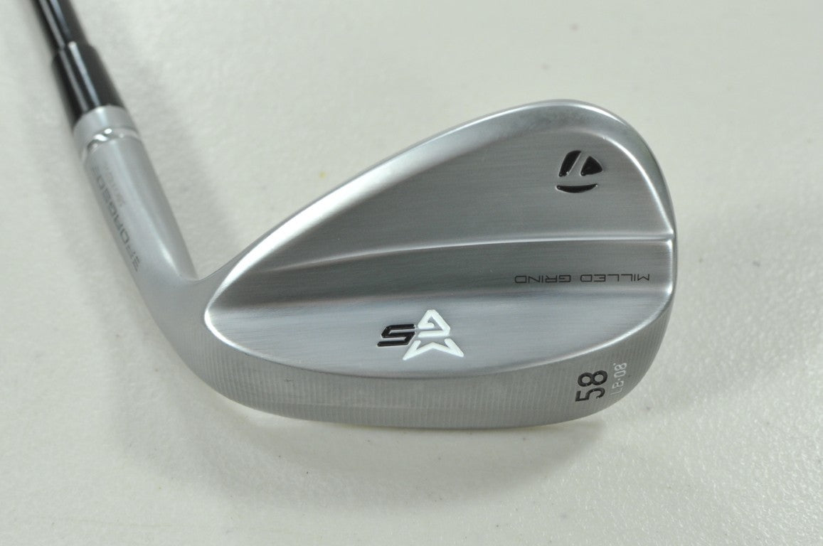 TaylorMade Milled Grind 5 Chrome 58*-08 Wedge RH MMT 75g Stiff Graphite # 211461
