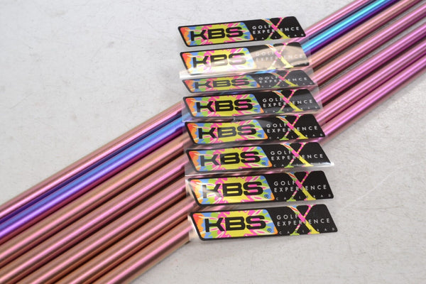 KBS PVD Rainbow C - Taper Lite 105g Regular 5 - P,W Iron Shaft Set .355 Steel 177726 - Golf Club Brokers