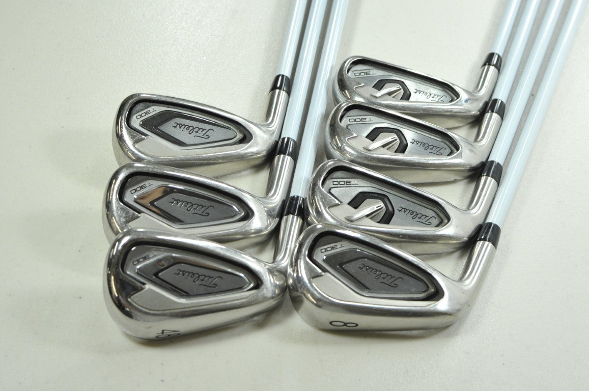 LEFT HANDED Titleist T300 2019 Ladies 5-PW,48* Iron Set Tensei Graphite # 203309