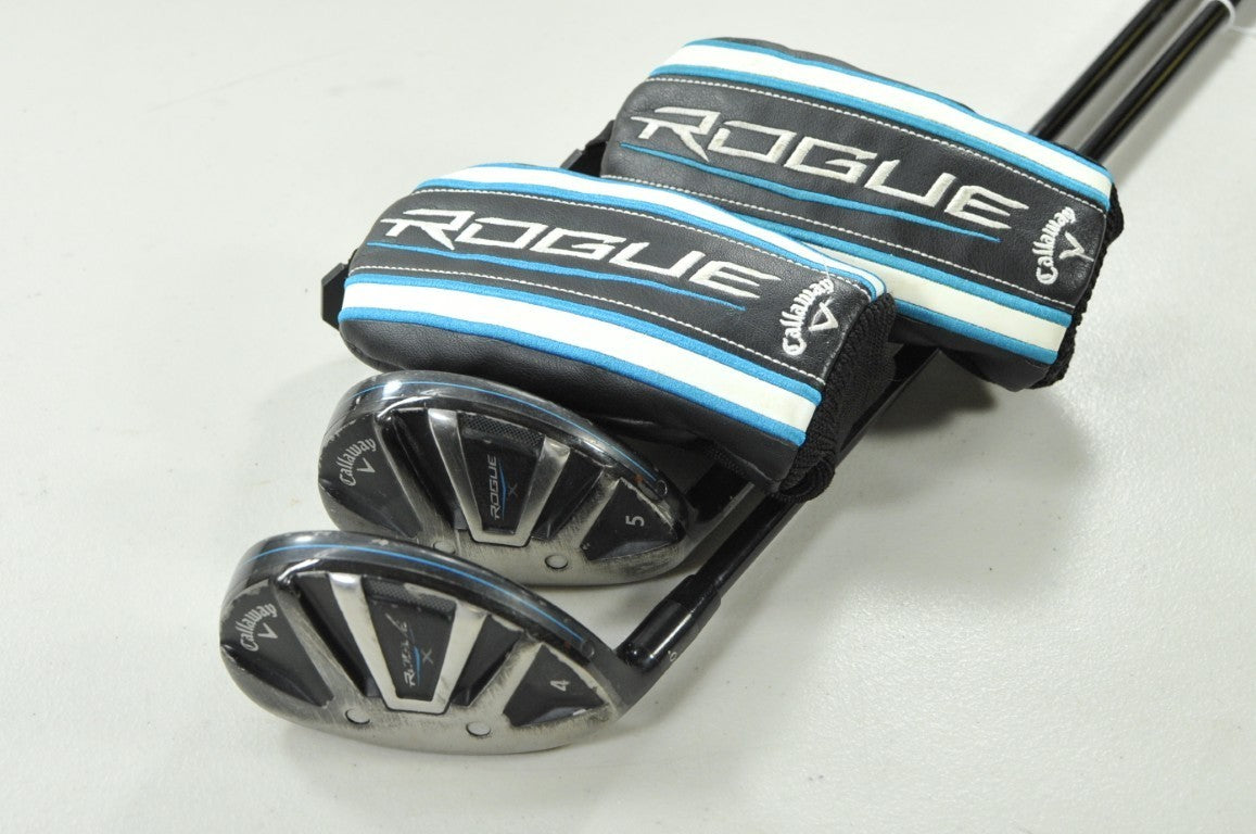 LEFT HANDED Callaway Rogue X 4 and 5 Hybrid Set Senior Flex 70g Graphite #202082