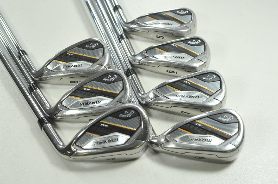 Callaway Mavrik Max 5-PW,AW Iron Set Regular Flex RH KBS MAX 80g Steel # 208426