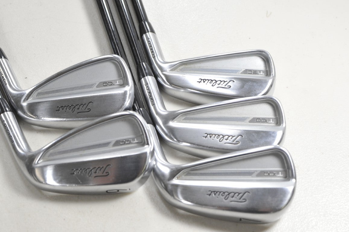 Titleist T100 2023 5-9 Iron Set Stiff Flex Right Tensei Blue AV Graphite #215644