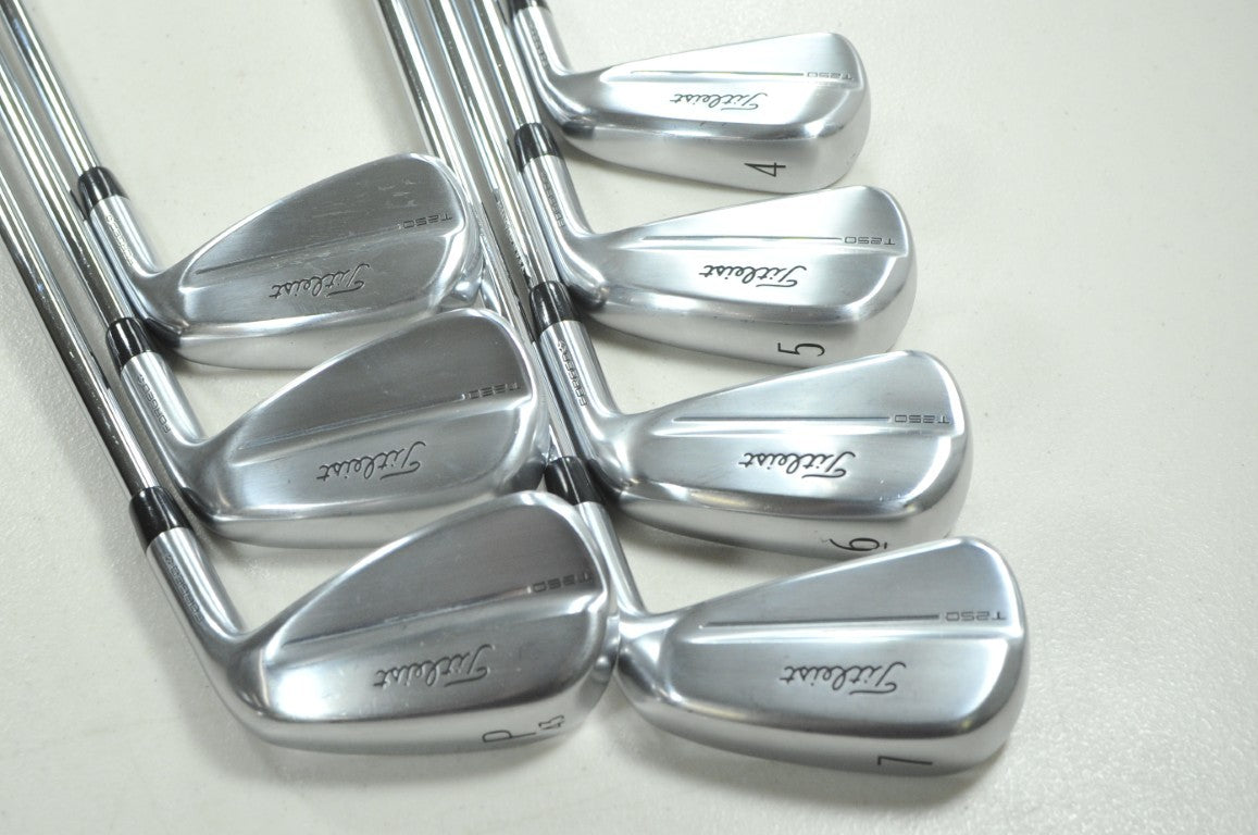Titleist T250 2025 4-PW Iron Set Stiff Flex RH Project X LZ 6.0 Steel # 212499
