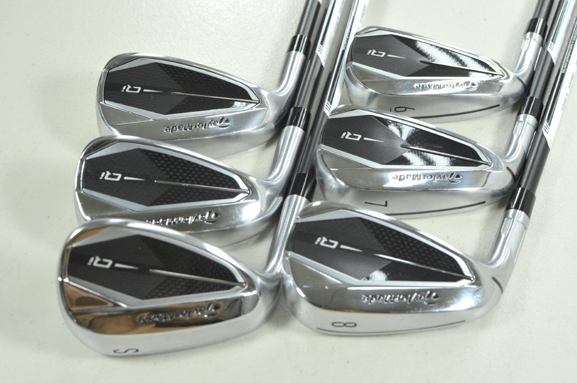 LEFT HANDED TaylorMade Qi 6-PW,SW Iron Set Senior Flex KBS MAX Graphite # 206934