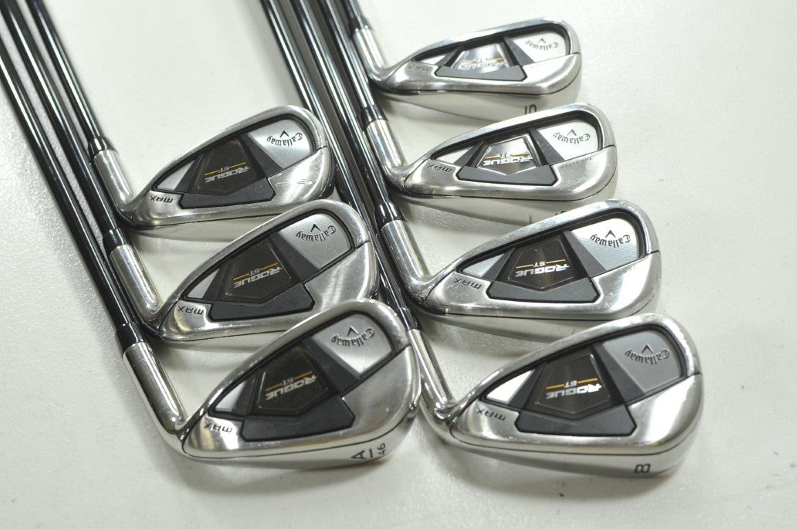 Callaway Rogue ST MAX 5-PW,AW Iron Set Stiff Flex Tensei Blue Graphite  # 210059