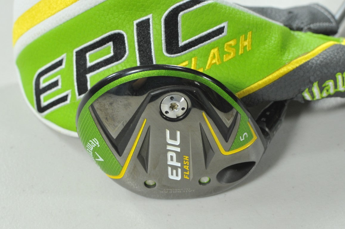 LEFT HANDED Callaway Epic Flash 5-18* Fairway Wood Senior Flex Graphite # 212558