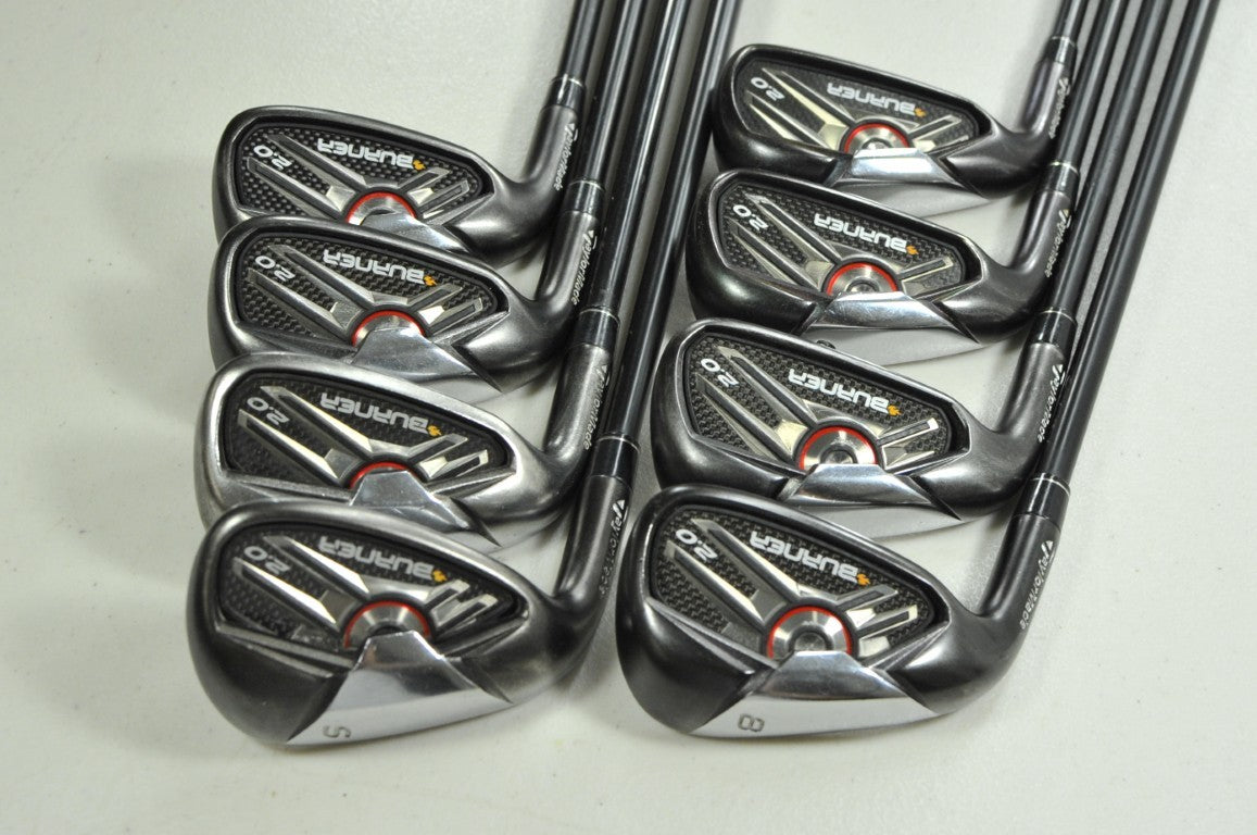 LEFT HANDED TaylorMade Burner 2.0 5-PW,AW,SW Iron Set Regular Graphite # 204754