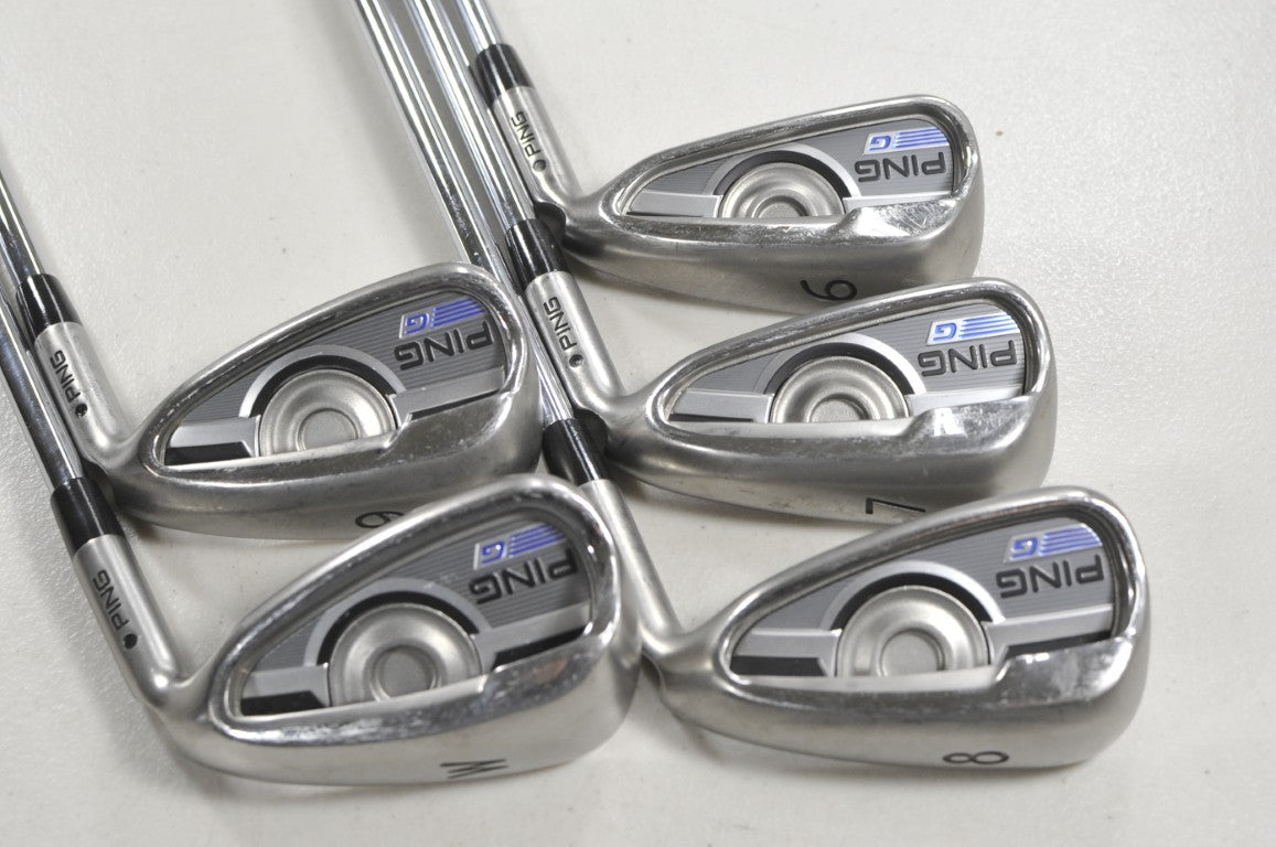 Ping G Series 6-W Iron Set Senior Flex Black Dot Right CFS Steel # 215560