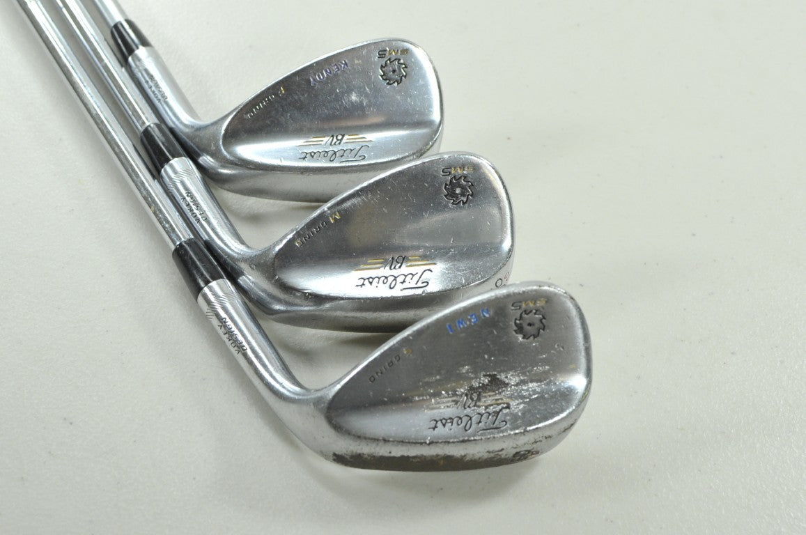 Titleist Vokey SM5 Tour Chrome 52*, 56*, 60* Wedge Set Right Steel # 206340