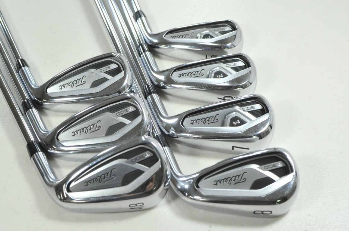 Titleist T300 2021 5-PW,48* Iron Set Regular Flex Right AMT R300 Steel # 207322