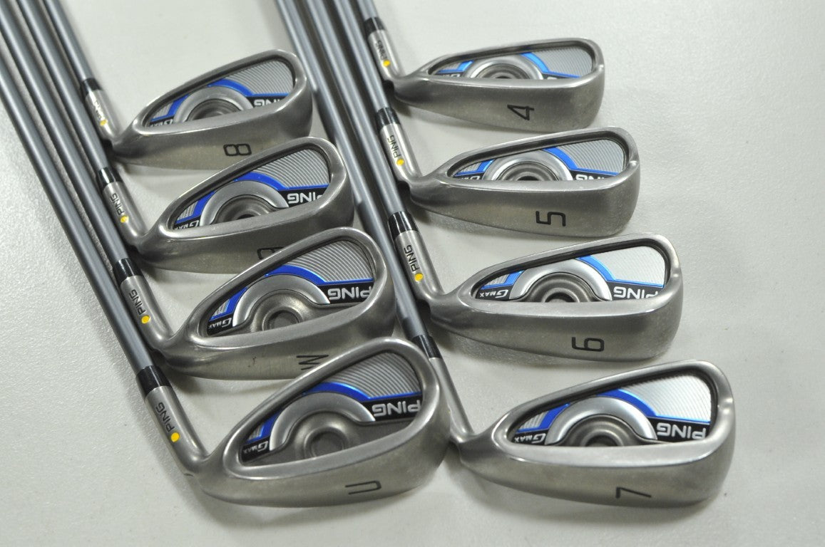 Ping GMax 4-W,UW Iron Set Regular Flex Yellow Dot Right CFS 70g Graphite #210765