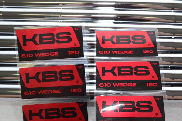 KBS 610 120g/125g Chrome Finish Stiff/Stiff Plus flex .355 Choose Flex - Golf Club Brokers