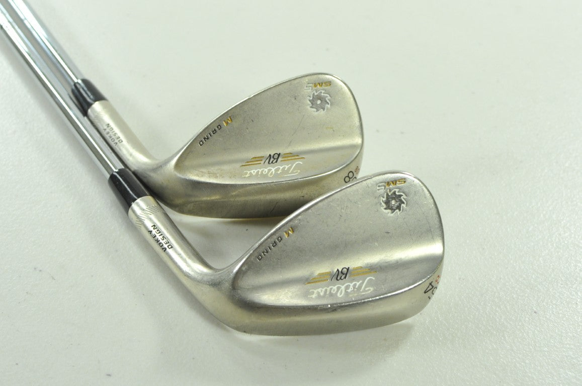 Titleist Vokey SM5 Gold Nickel 54*, 58* Wedge Set Right Wedge Flex Steel #207204