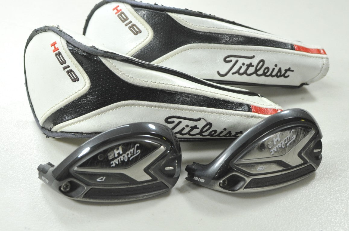 Titleist 818 H2 17* and 19* Hybrid Set HEADS ONLY  # 210090
